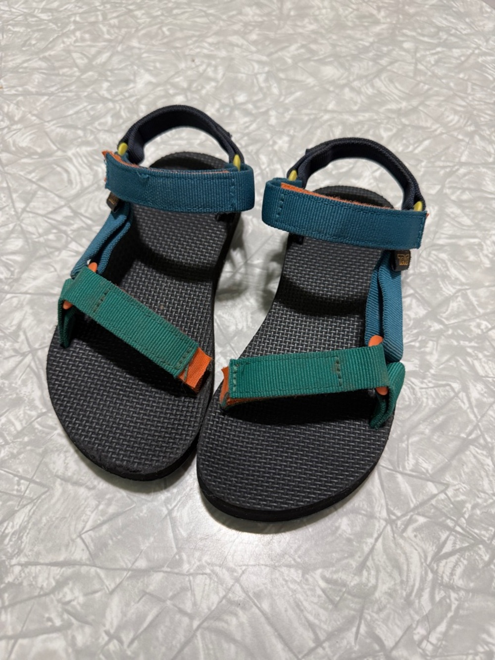 Teva Kids Teal, Green & Orange Strap Sandals